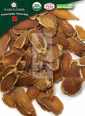 Panax ginseng root - red, sliced, unsulfured- 250 gm bag