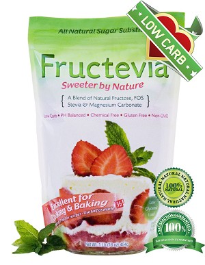 Fructevia All Natural Sugar Substitute, 60 / 1 lb Bags