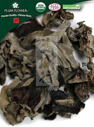 Black Wood Fungus, Auricularia auricula fungus, unsulfured,  125 gm bag, 4.4 oz