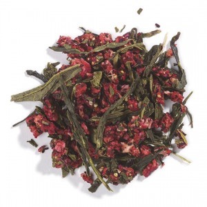 Green Tea, Strawberry Flavored w/Fruit ,1 lb