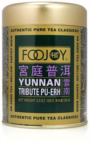Foojoy Yunnan Tribute Pu-Erh Tea, 3.5 oz tin