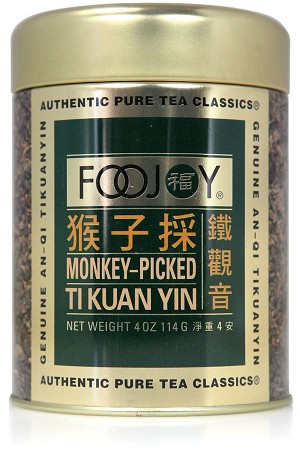 Foojoy Monkey-Picked Tikuan Yin Tea, 4 oz tin