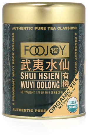 Foojoy Wuyi Shui Hsien Oolong Tea, 1.75 oz tin