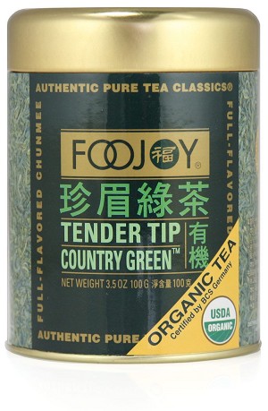 Foojoy Tender Tip Country Green Tea, 3.5 oz tin