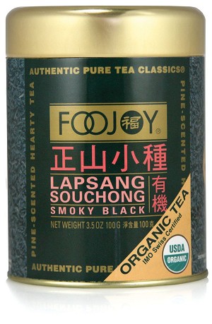 Foojoy Lapsang Souchong Smoky Black Tea, 3.5 oz tin