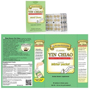 Yin Chiao Chieh Tu Tablets- blister pack, 96 tabs per box, 2 oz
