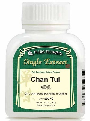 Cicada Slough  extract powder, Cryptotympana pustulata moulting, 100 gm bottle, 3.5 oz