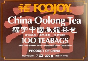 Foojoy China Oolong Teabags (Lu Cha) 100 teabags