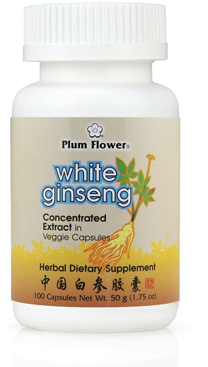 Ginseng Root Extract Capsules, White 100/500 mg capsules
