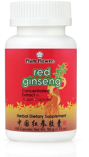 Chinese Red Ginseng Capsules 100 capsules