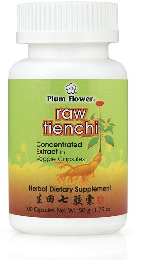 Raw Tienchi Capsules  100 capsules