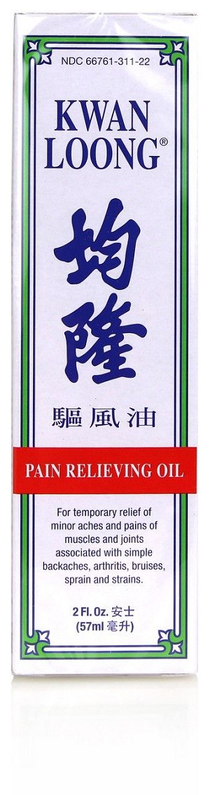 Kwan Loong Pain Relieving Oil 2 oz bottle