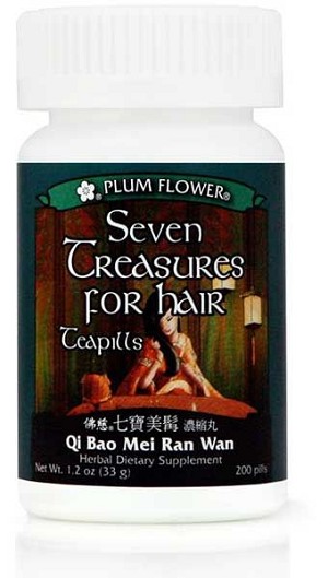 Seven Treasures For Beautiful Hair Teapills 200 pills