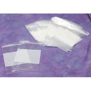 Zip Lock Bags w/writing block, 5
